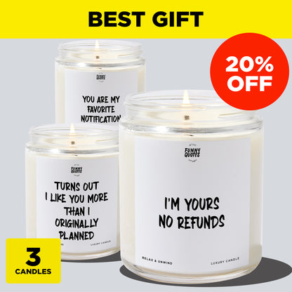 Anniversary Present - Best Gift Bundle (3 Candles)