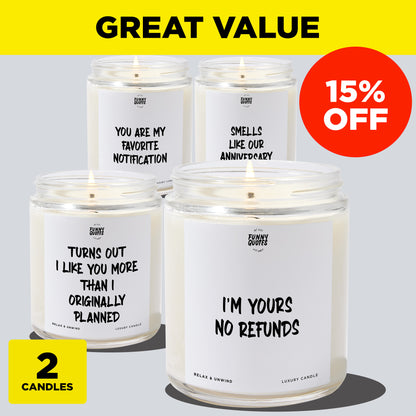 Anniversary Present - Ultimate Treat Bundle (4 Candles)