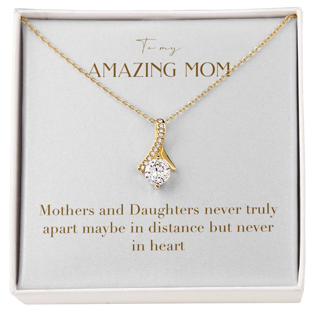 Enchanting Elegance Ribbon Necklace - Mothers and Daughters Never Truly Apart