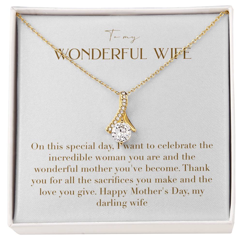 Enchanting Elegance Ribbon Necklace - I Want to Celebrate The Incredible Woman You Are