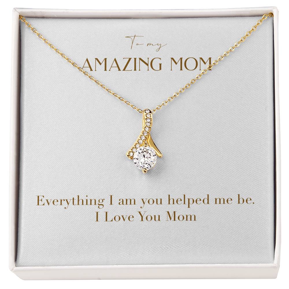 Enchanting Elegance Ribbon Necklace - Everything I am You Helped Me Be