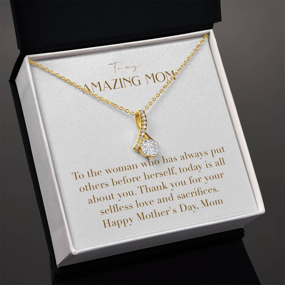 Enchanting Elegance Ribbon Necklace - To the Woman Who Has Always Put Others Before Herself