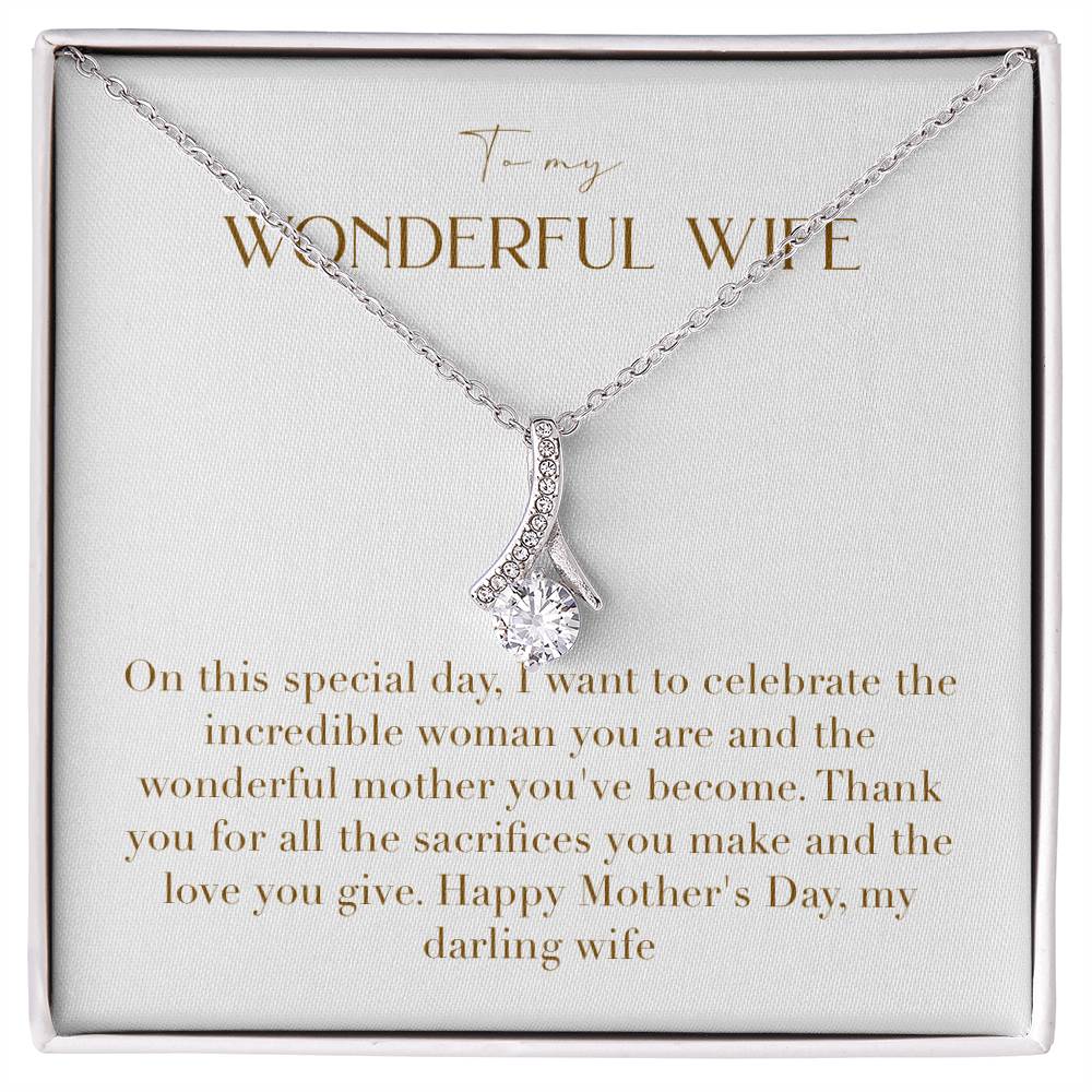 Enchanting Elegance Ribbon Necklace - I Want to Celebrate The Incredible Woman You Are