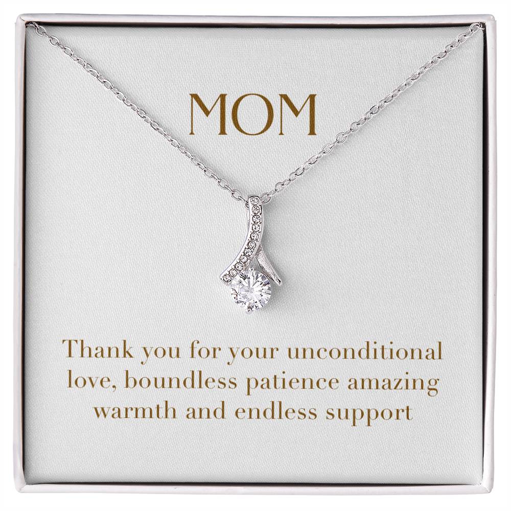 Enchanting Elegance Ribbon Necklace - Thank You for Your Unconditional Love