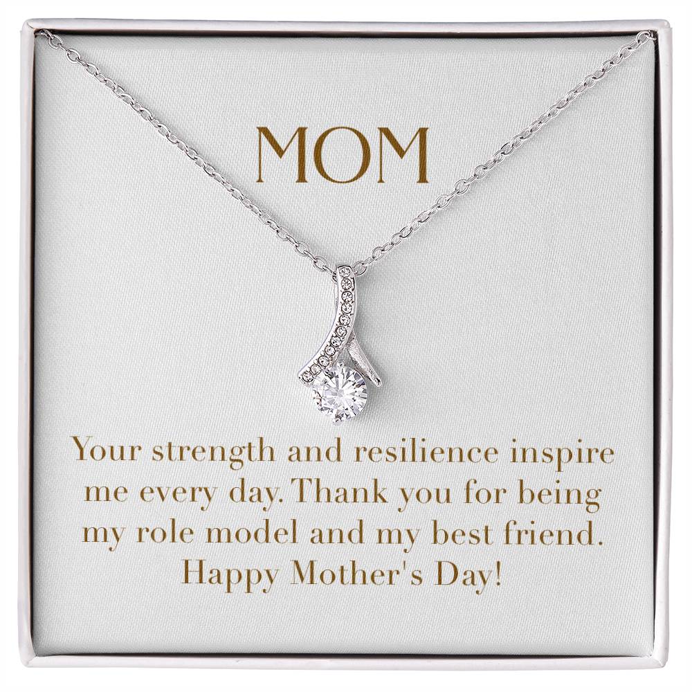 Enchanting Elegance Ribbon Necklace - Your Strength and Resilience Inspire Me