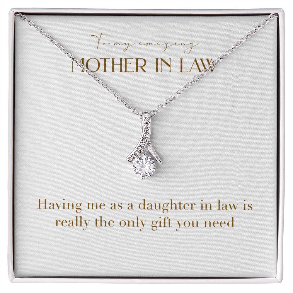 Enchanting Elegance Ribbon Necklace - Having Me As a Daughter In Law is Really The Only Gift You Need