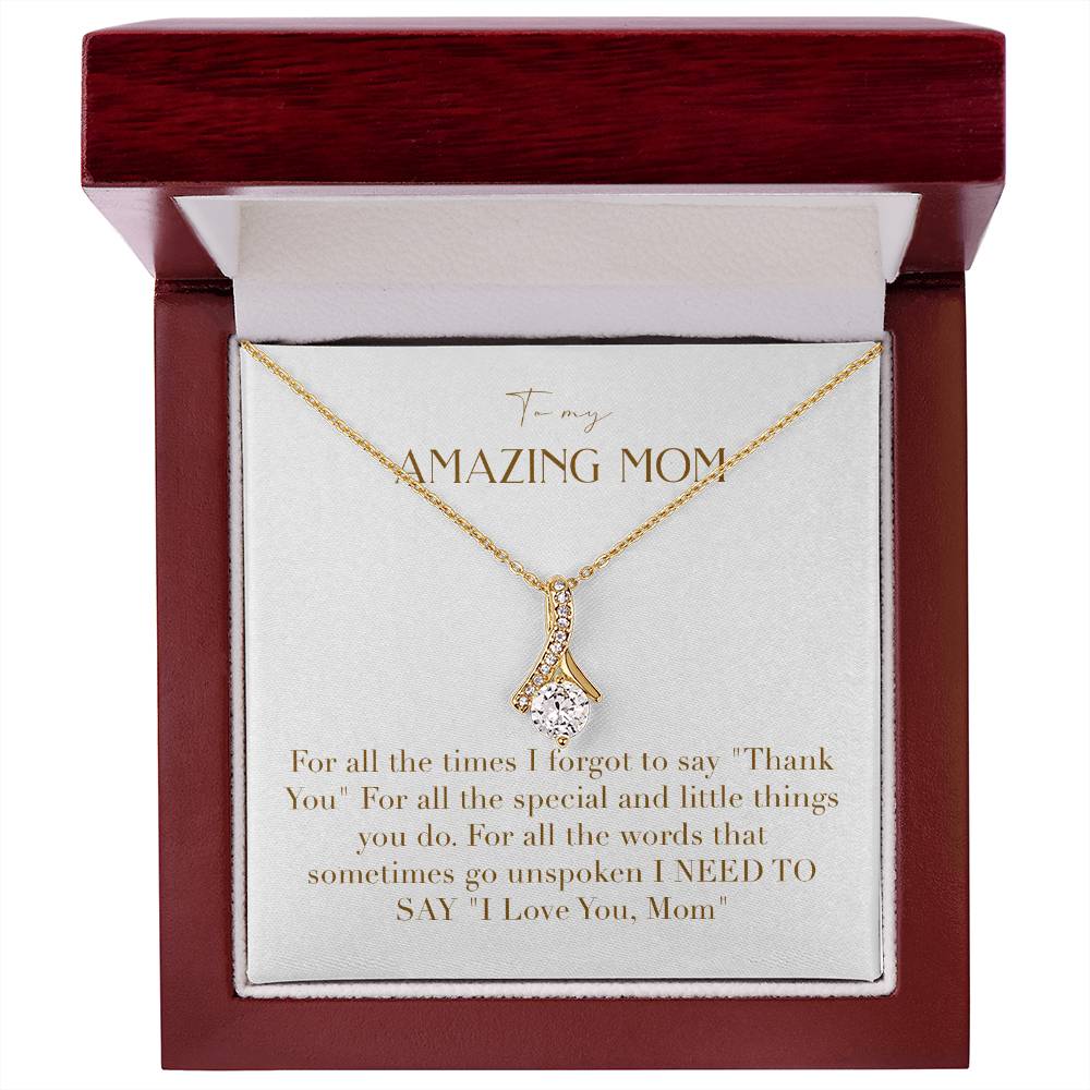 Enchanting Elegance Ribbon Necklace - For All The Times I Forgot to Say Thank You