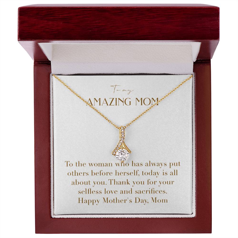 Enchanting Elegance Ribbon Necklace - To the Woman Who Has Always Put Others Before Herself