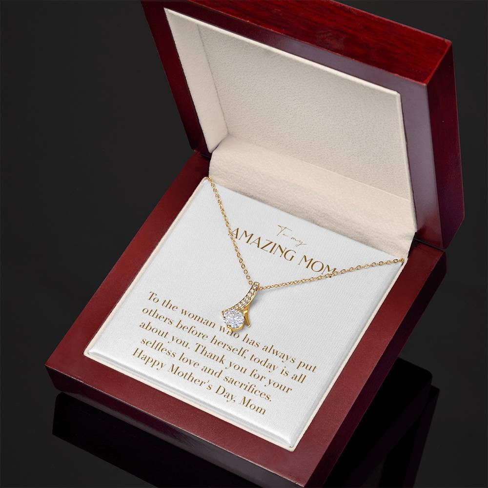 Enchanting Elegance Ribbon Necklace - To the Woman Who Has Always Put Others Before Herself