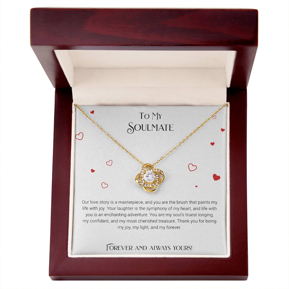 Everlasting Love Necklace: Our Love Story is a Masterpiece