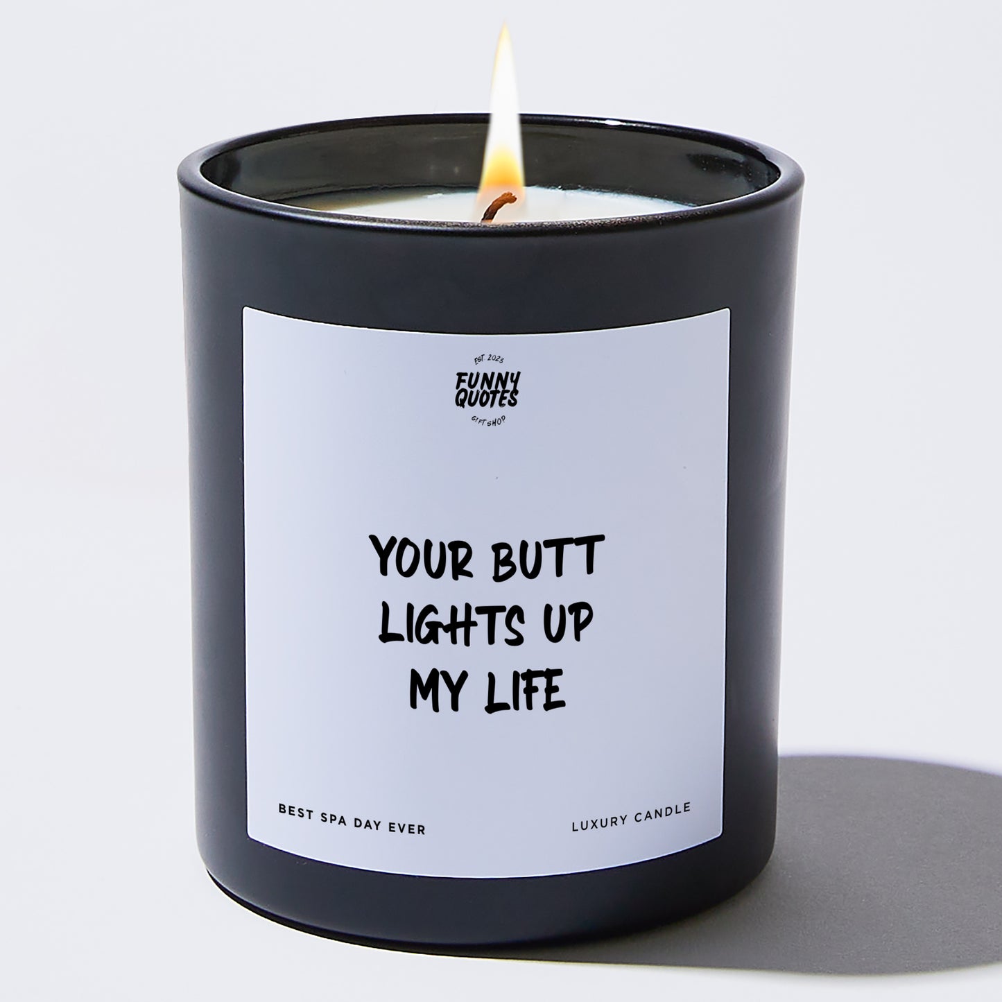 Anniversary Present - Your Butt Lights Up My Life - Candle