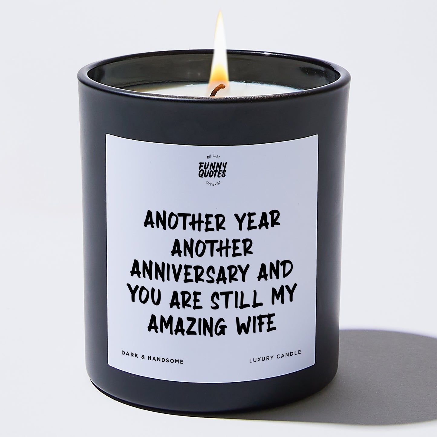 Anniversary Gift - Another Year, Another Anniversary, and You Are Still My Amazing Wife - Candle