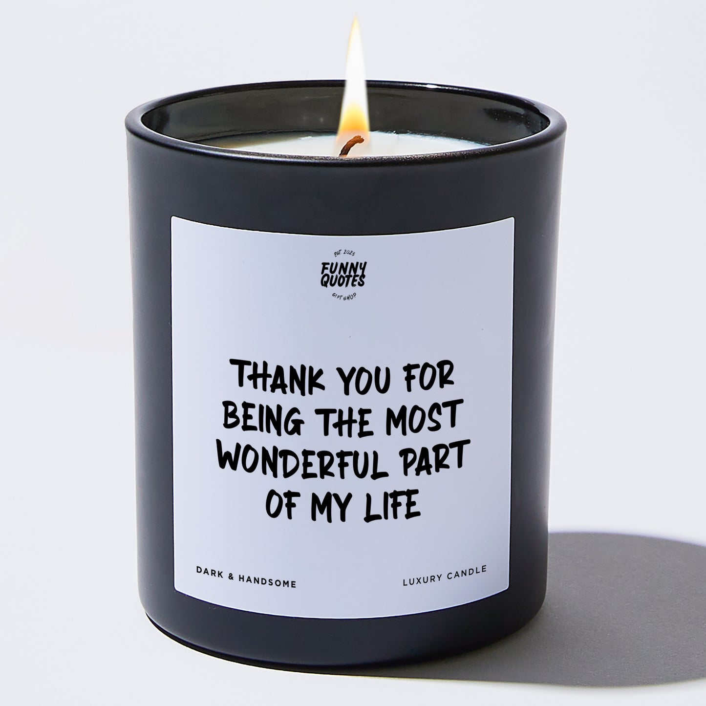 Anniversary Present - Thank You for Being the Most Wonderful Part of My Life - Candle