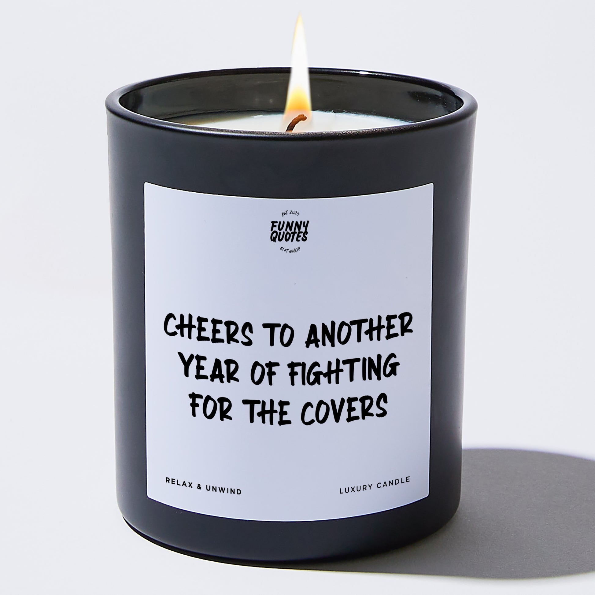 Anniversary Cheers to Another Year of Fighting for the Covers - Funny Quotes Gift Shop