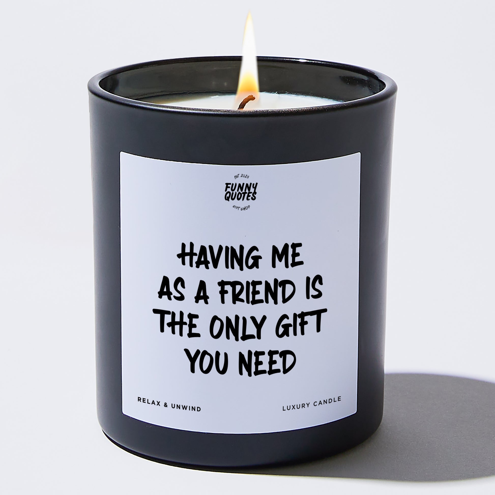 Fun Gift for Friends Having Me As A Friend Is The Only Gift You Need - Funny Quotes Gift Shop