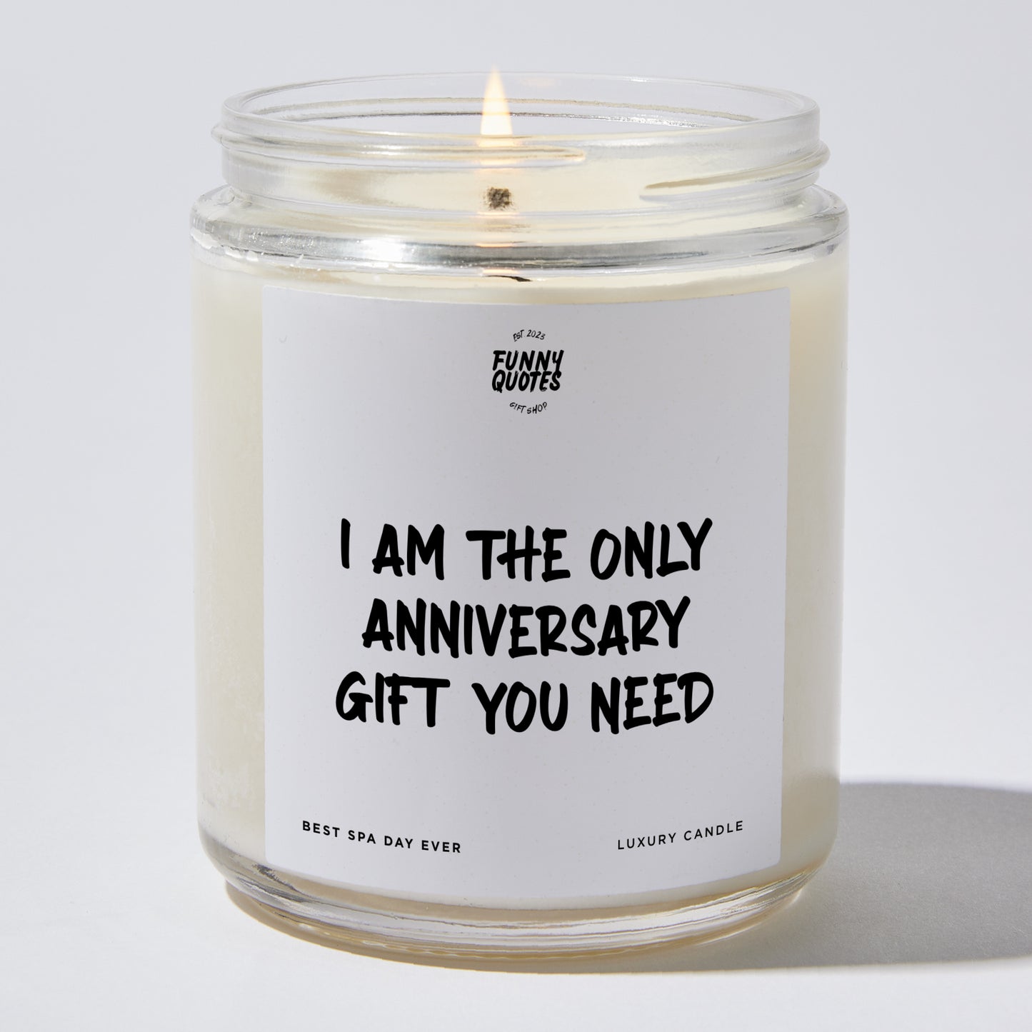 Anniversary Present - I Am The Only Anniversary Present You Need - Candle