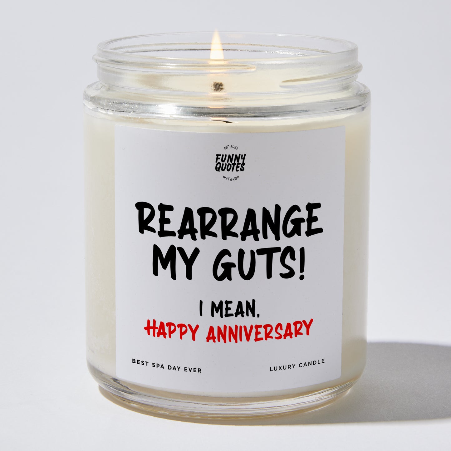 Anniversary Present - Rearrange My Guts! I Mean, Happy Anniversary - Candle