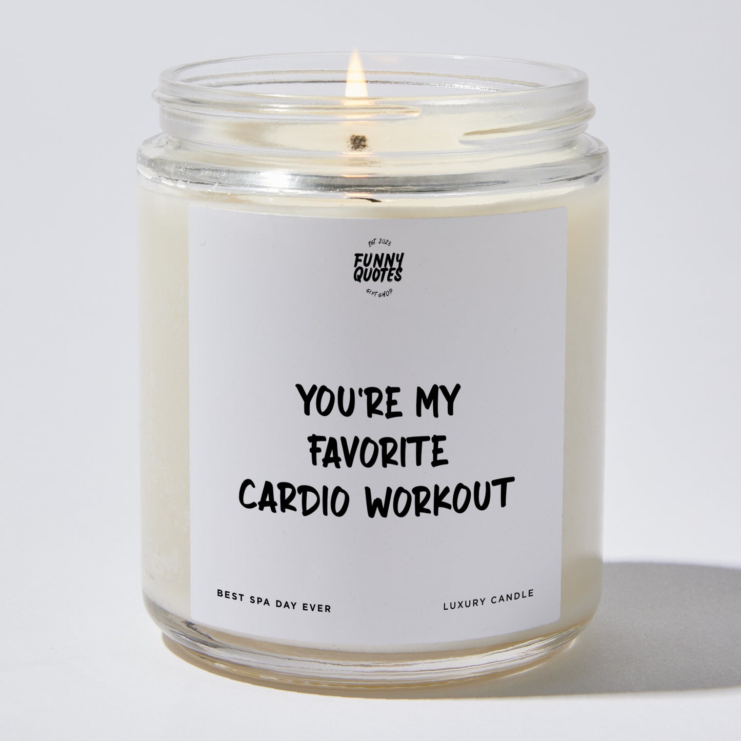 Anniversary Present - You're My Favorite Cardio Workout - Candle