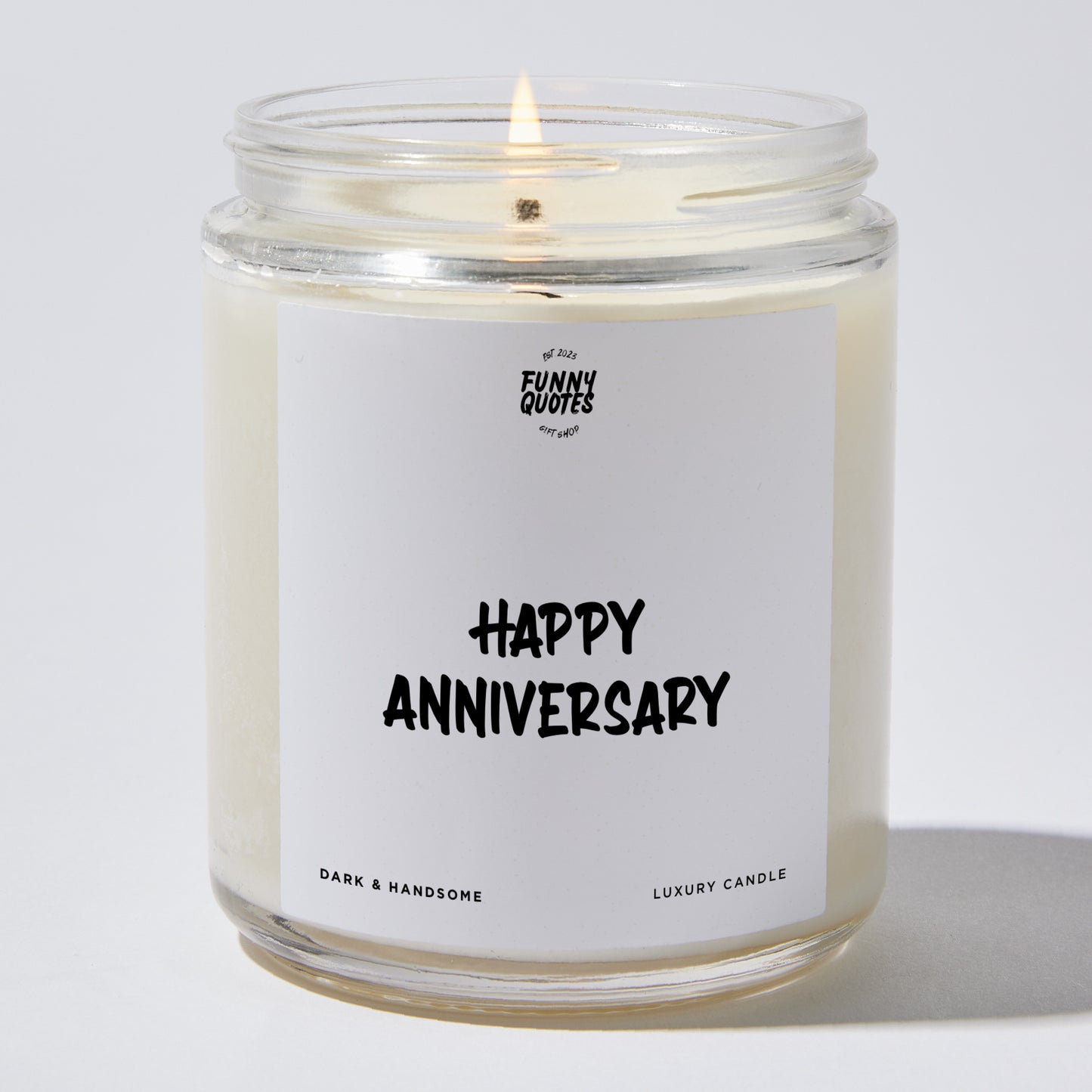 Anniversary Present - Happy Anniversary - Candle