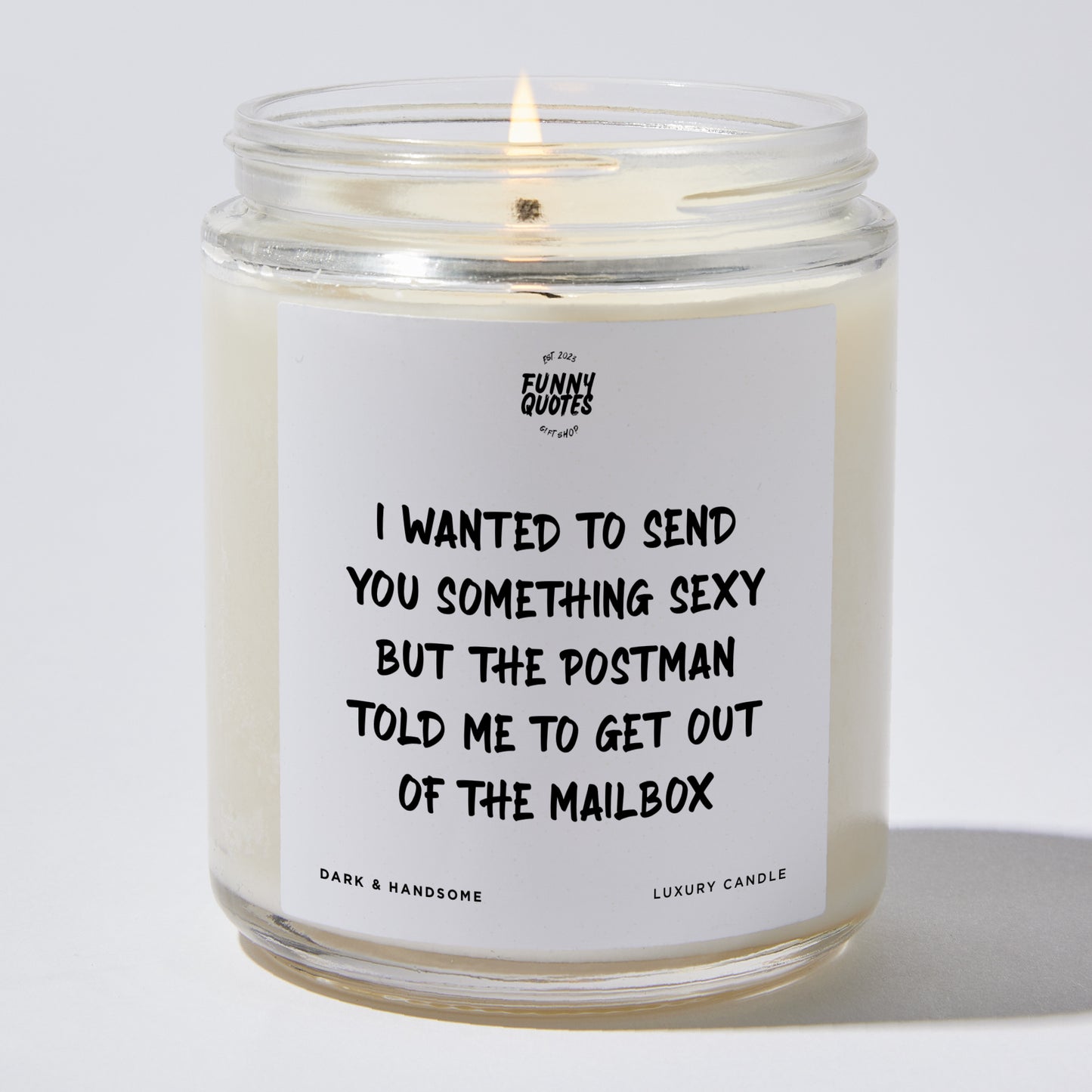 Anniversary Present - I Wanted to Send You Something Sexy but the Postman Told Me to Get Out of the Mailbox - Candle