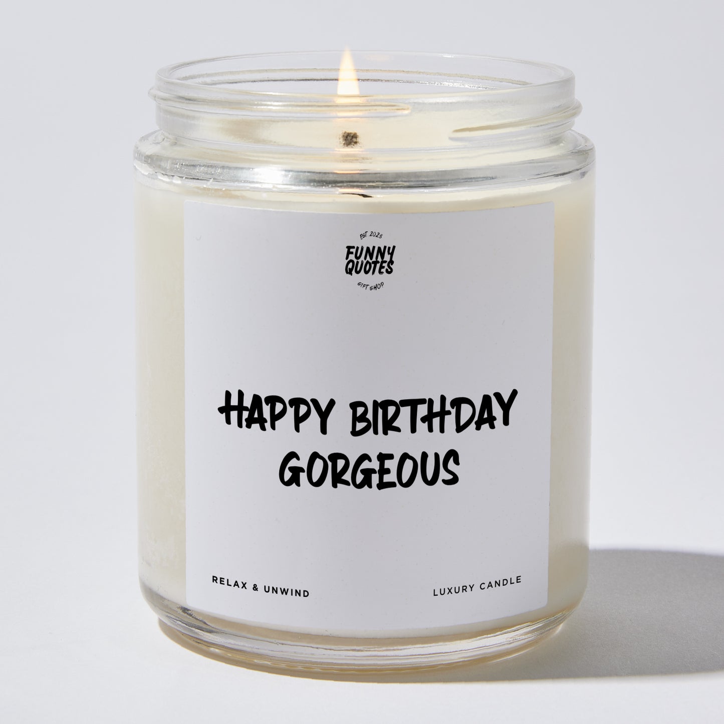 Happy Birthday Gift - Happy Birthday Gorgeous - Candle