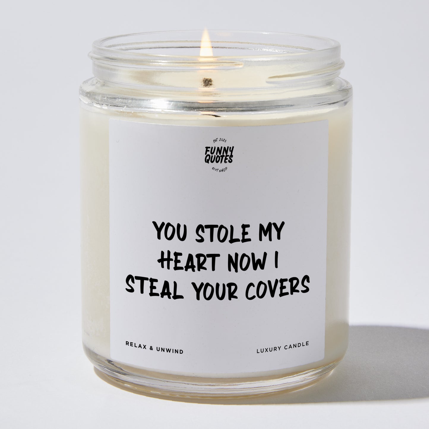 Anniversary Present - You Stole My Heart Now I Steal Your Covers - Candle