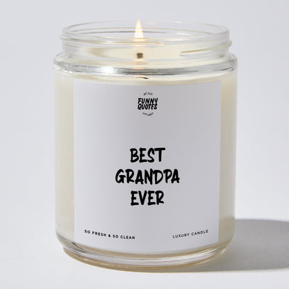 Gift for Father - Best Grandpa Ever - Candle